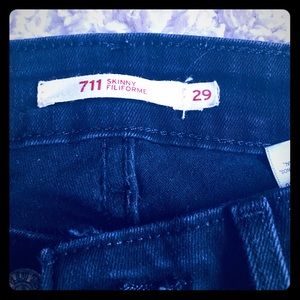 Levi’s black skinny jeans, size 29